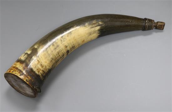 A Victorian horn flask